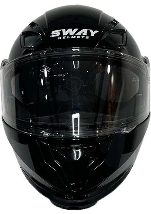 Sway Kask 926 Parlak Siyah Çene Açılır - Image 1
