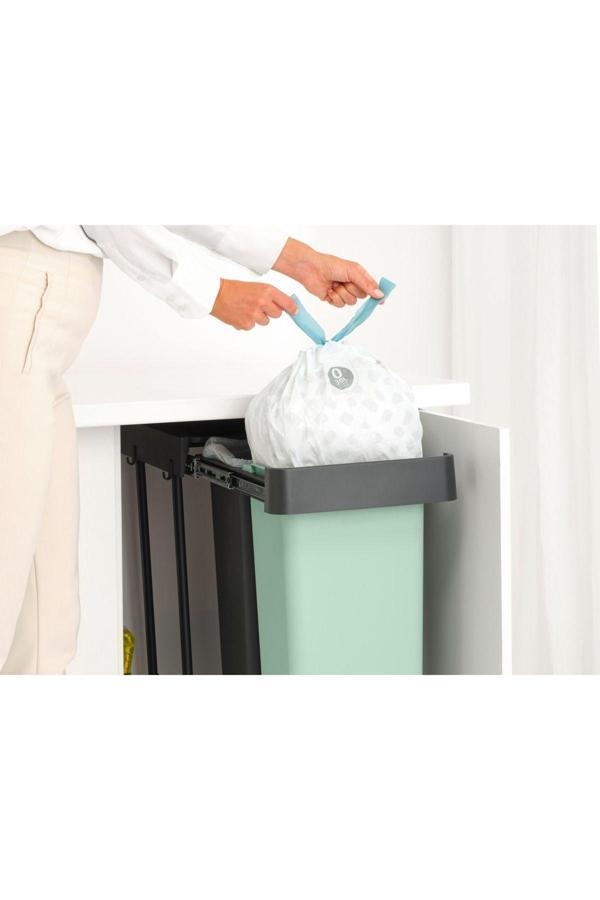 Brabantia Sort&go Buılt–ın Dark Grey Çöp Kutusu 2x30lt  - Image 1