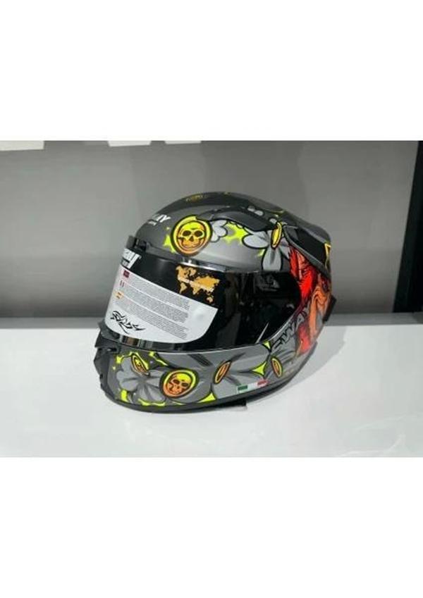 Sway Kask Sw 820 Badboy Full Face Gümüş Vizör - Image 1