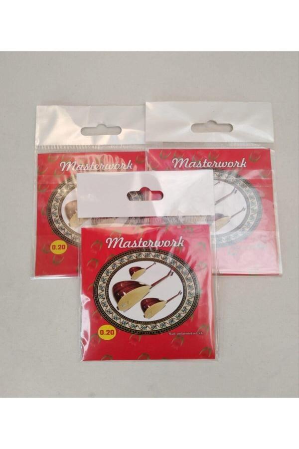 Masterwork 3 Adet Uzun Sap Bağlama Teli 0.20 - Image 1