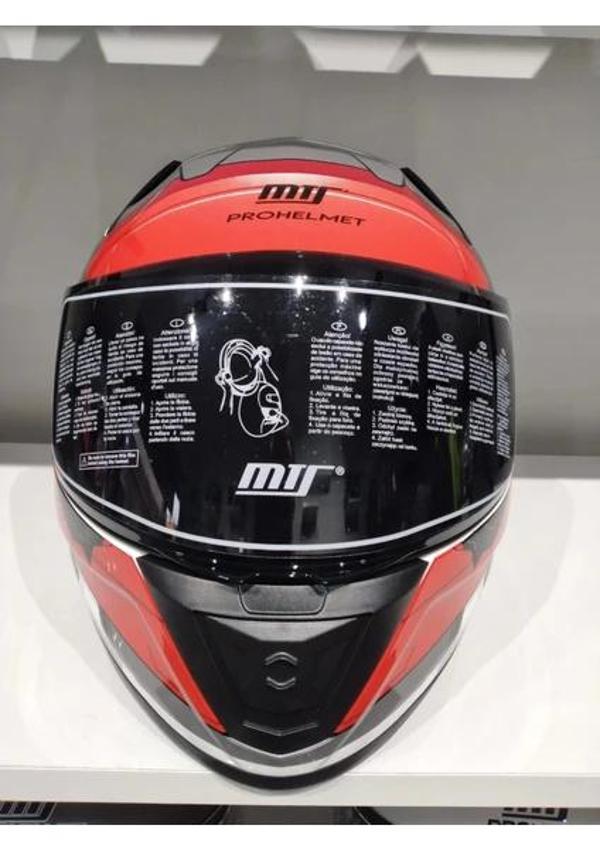 MTS Kask Mts Pro 801 War Güneş Gözlüklü Mat Gri/kırmızı - Image 1