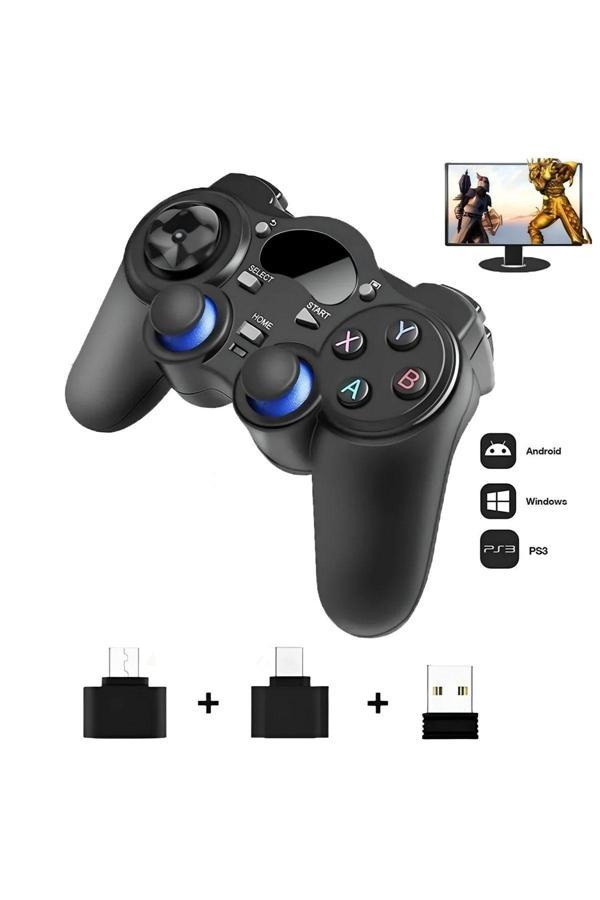 2.4g Wireless Gamepad Kablosuz Oyun Kolu Otg Pc Ps3 Kol Tv Box Android Tv Telefon/tablet Uyumlu - Image 1