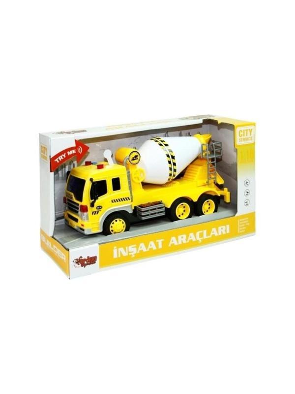 1:16 SÜRTMELİ SESLİ IŞIKLI KAMYON MİKSE Kız Erkek Çocuk Oyuncak Eğitici Oyuncaklar - Image 1