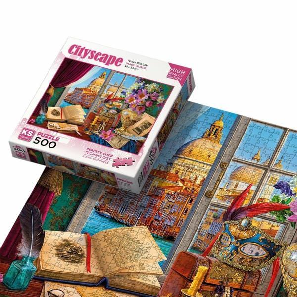 20054 Venice Still Life 500 Parça Puzzle Kız Erkek Çocuk Oyuncak Eğitici Oyuncaklar - Image 1