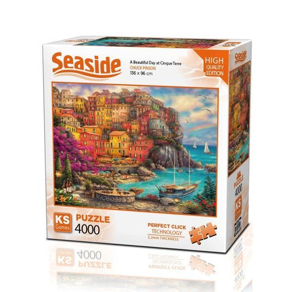 23506 A Beautiful Day at Cinque Terre 4000 Parça Puzzle Kız Erkek Çocuk Oyuncak Eğitici Oyuncaklar - Image 1