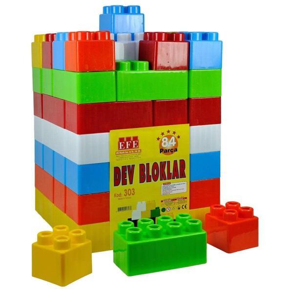 303 Z+7 84 Parça Dev Bloklar Kız Erkek Çocuk Oyuncak Eğitici Oyuncaklar - Image 1