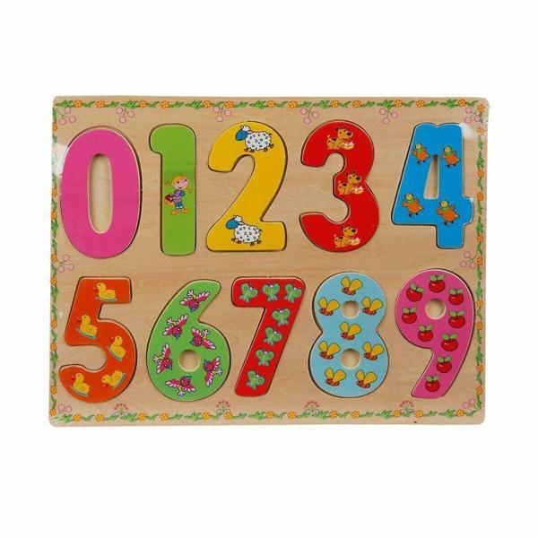 5215 -Wooden Puzzle Numbers 10 Parça Kız Erkek Çocuk Oyuncak Eğitici Oyuncaklar - Image 1