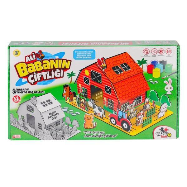 8202 Ali Babanın Çiftliği 3D Puzzle ve Boyama -Totteriq Kız Erkek Çocuk Oyuncak Eğitici Oyuncaklar - Image 1