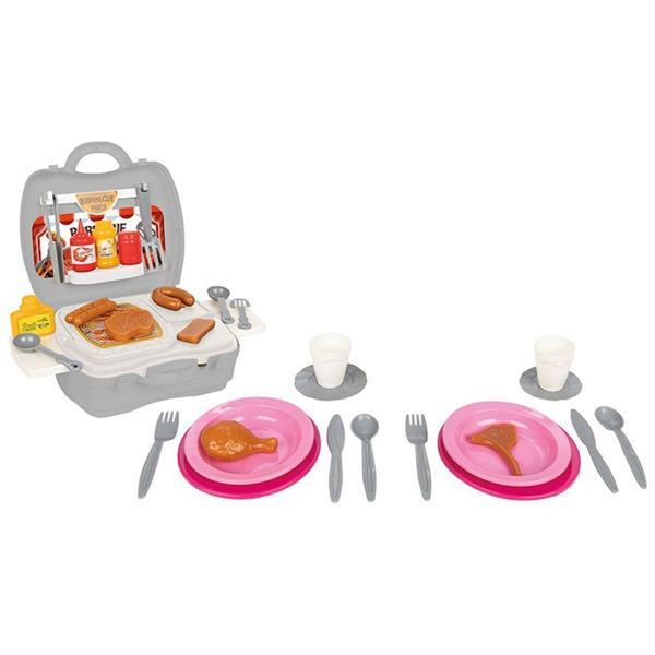 Aksesuarlı Çantalı Barbekü Seti 35 Parça Kız Erkek Çocuk Oyuncak Eğitici Oyuncaklar - Image 1