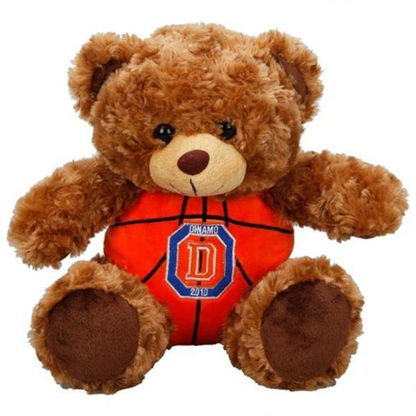 Dinamo Basketbol Topu Gövdeli Oturan Peluş Ayı 30cm. Kız Erkek Çocuk Oyuncak Eğitici Oyuncaklar - Image 1