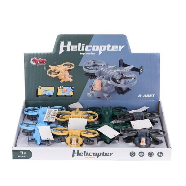 MXT-3616 Sürtmeli Askeri Helikopter - 1adet Stokta Olan Gönderilir Kız Erkek Çocuk Oyuncak Eğitici O - Image 1