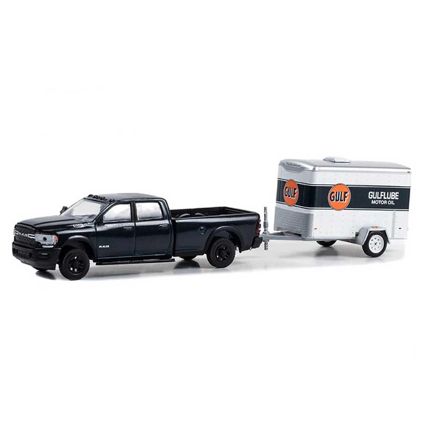 Greenlight 1/64 2023 Ram 2500 With Small Cargo Trailer Model Araba Kız Erkek Çocuk Oyuncak Eğitici O - Image 1