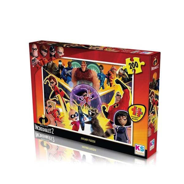 Ks Games 200 Parça Incredibles Puzzle Kız Erkek Çocuk Oyuncak Eğitici Oyuncaklar - Image 1