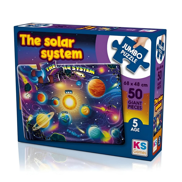 KS Games Solar Sistem Gezegen 50 Parça Puzzle Kız Erkek Çocuk Oyuncak Eğitici Oyuncaklar - Image 1
