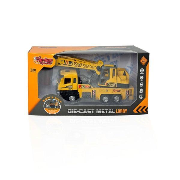 XX992-02AB Çek Bırak Işıklı ve Sesli Kule Vinç 1:28 Kız Erkek Çocuk Oyuncak Eğitici Oyuncaklar - Image 1