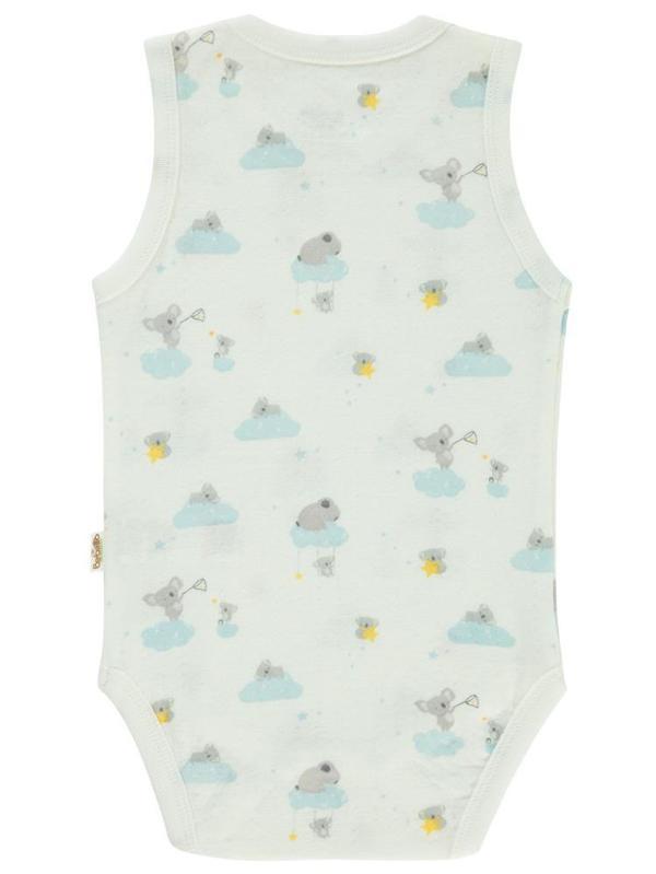 Bebetto Organic Stars and Koalas  Çıtçıtlı Badi - Ekru24-36 Ay - Image 1
