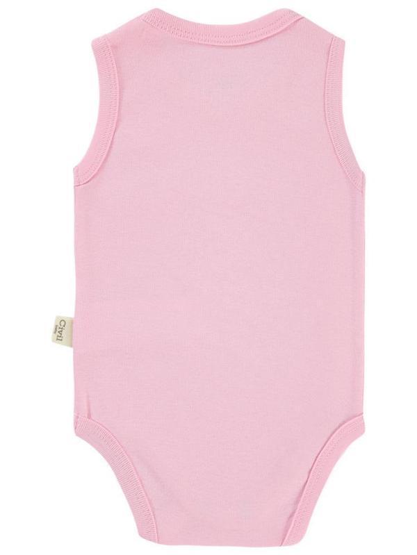 Civil Baby Düz Renkli 1-3 Yaş Çıtçıtlı Badi - Pembe2-3 Yaş - Image 1