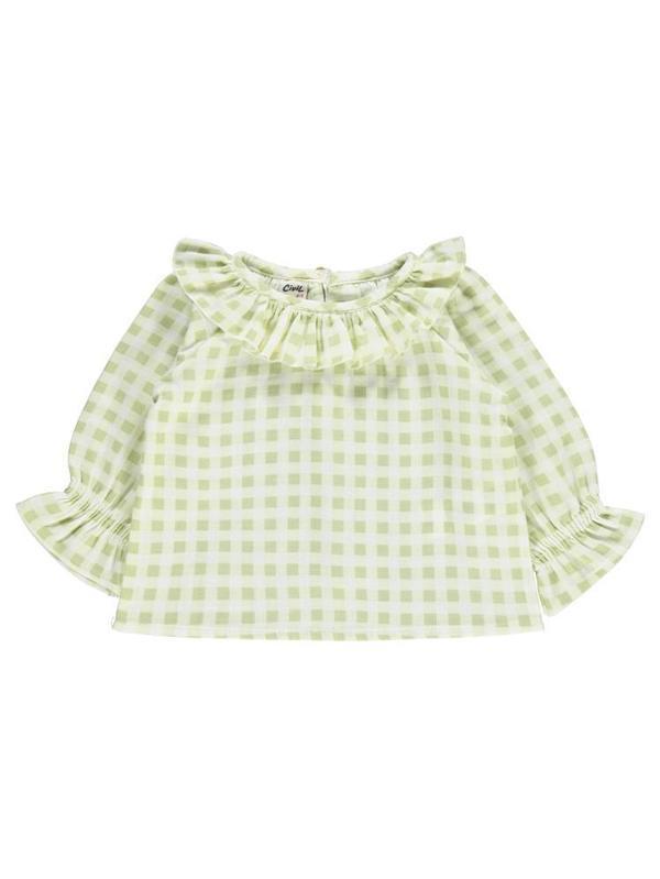 Civil Baby Pitikare Desenli 6-18 Ay Gömlek - Yeşil18-24 Ay - Image 1