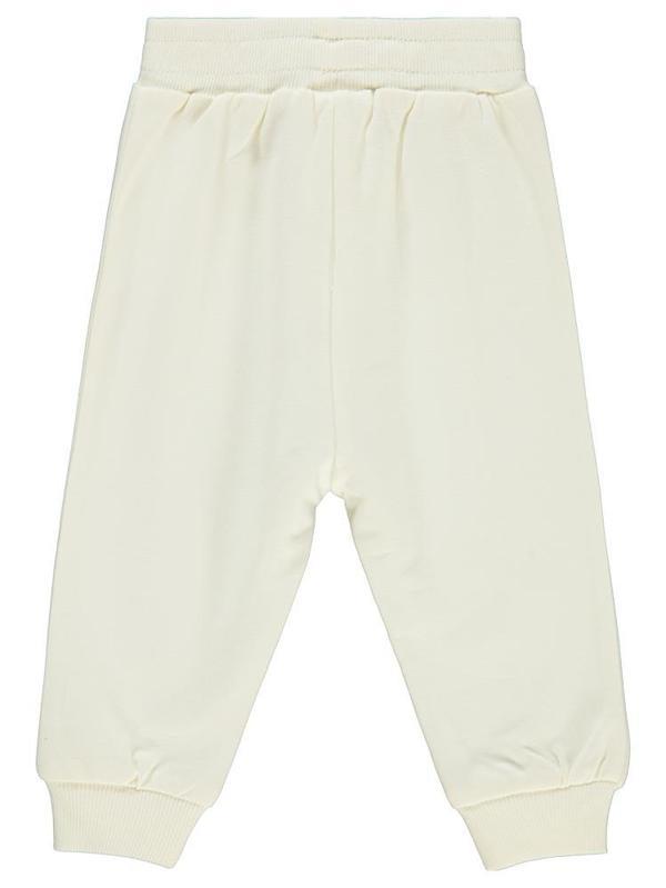 Civil Baby Civil Basic Kalp Etiketli 6-18 Ay Eşofman Altı - Ekru9-12 Ay - Image 1