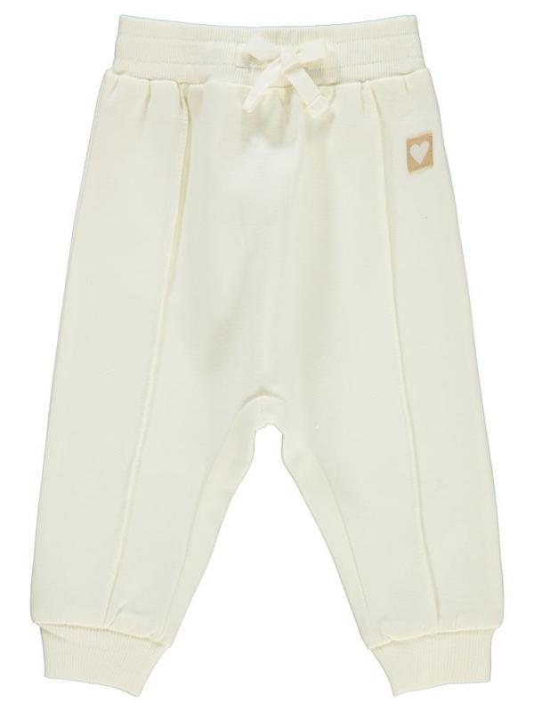 Civil Baby Civil Basic Kalp Etiketli 6-18 Ay Eşofman Altı - Ekru12-18 Ay - Image 1