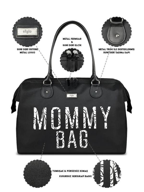 Stylo Mommy Bag  X Pro Bakım Çantası - SiyahStandart - Image 1