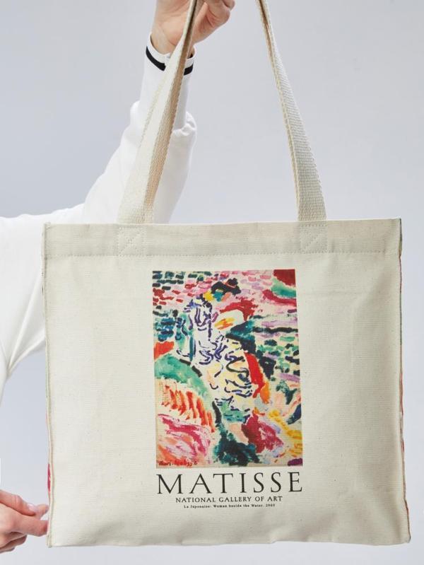 Bagg Matisse Fermuarlı Yan Körüklü Bez Çanta - StandartStandart - Image 1