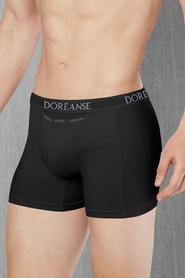 DOREANSE Siyah Erkek Cepli %96 Pamuk Boxer 1790 - Image 1