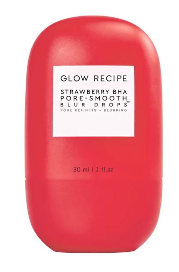 GLOW RECIPE Strawberry BHA Pore-Smooth Blur Drops - Gözenek Sıkılaştırıcı Serum 30 ML  - Image 1