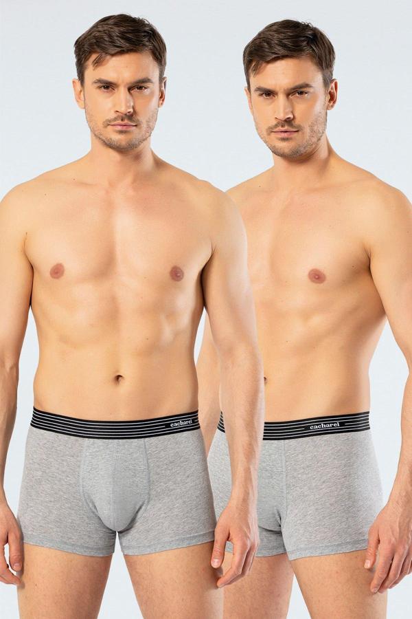 Cacharel Erkek 2'li Boxer (Düz) 1318/GRİ - Image 1