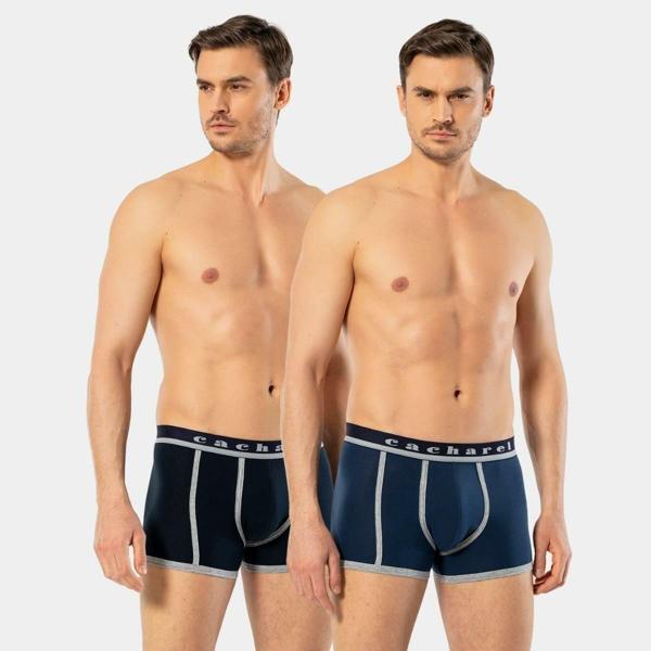Cacharel Erkek 2'li Biyeli Boxer 1322/Lacivert-İndigo - Image 1