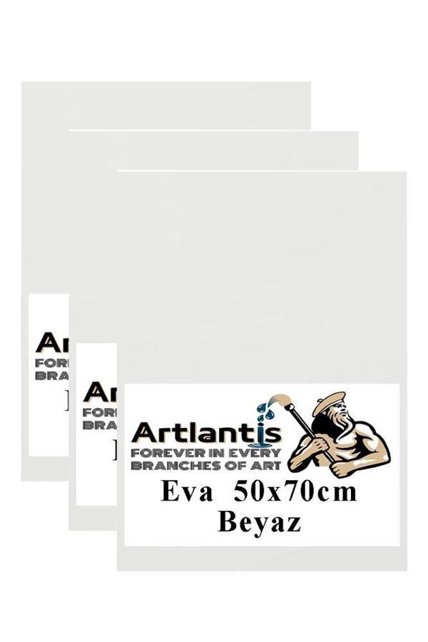Beyaz Eva 50x70 cm 3 Adet Eva Süngeri Okul Kreş Anasınıfı Elişi Etkinlikleri - Image 1