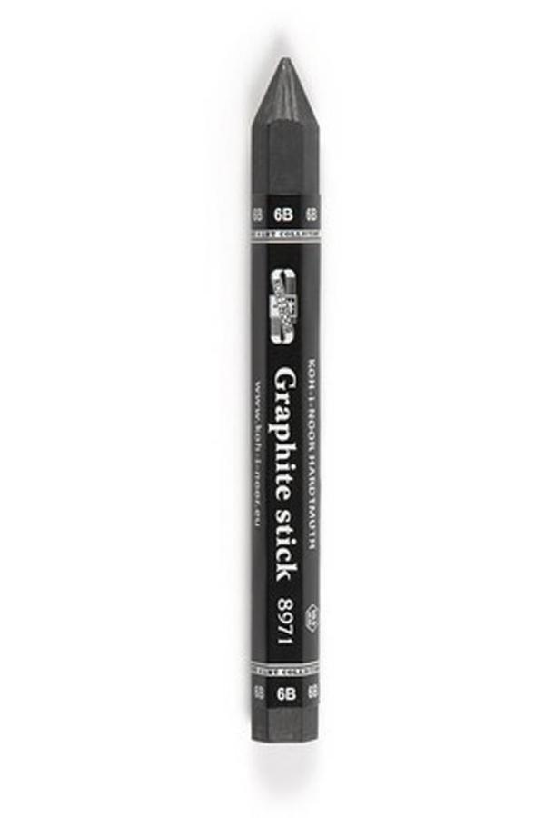 Jumbo Graphite Stick 6B 1 Adet Agaçsız Kalın Grafit Füzen Kömür Kalem Karakalem - Image 1