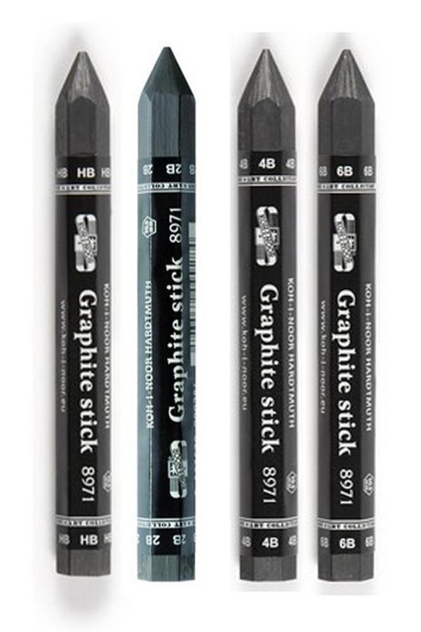 Jumbo Graphite Stick HB 2B 4B 6B 1 Adet Agaçsız Kalın Grafit Füzen Kömür Kalem Karakalem - Image 1