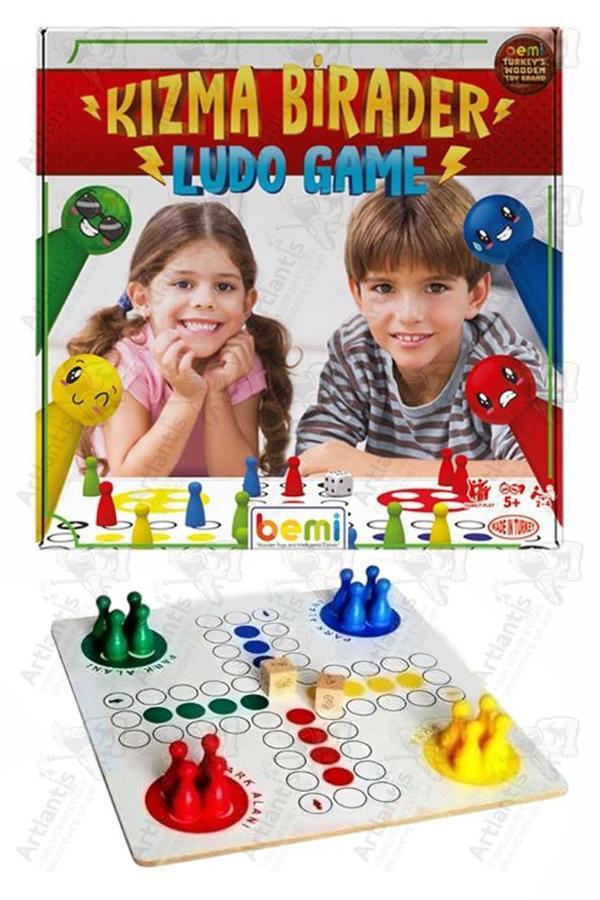 Kızma Birader Ahşap Tablalı 1 Paket Kızma Birader Eğlenceli Çocuk Aile Oyunu Çocuk Kutu Oyunu - Image 1