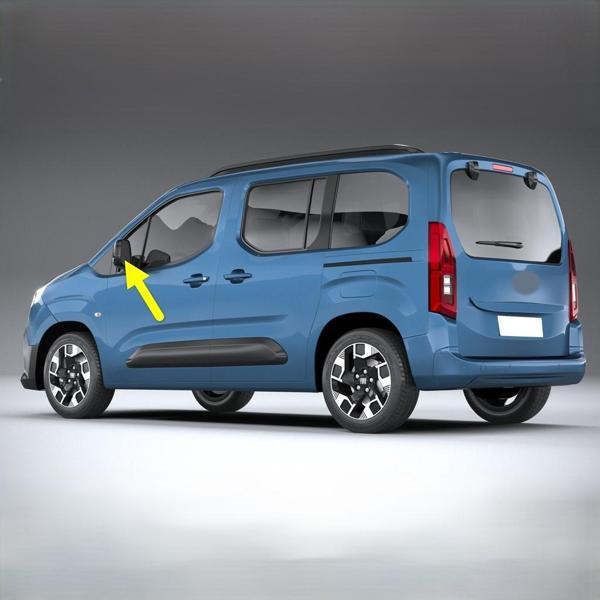 Fiat Doblo 2024-2028 Sol Dış Dikiz Ayna Camı Isıtmalı 155254248 - Image 1