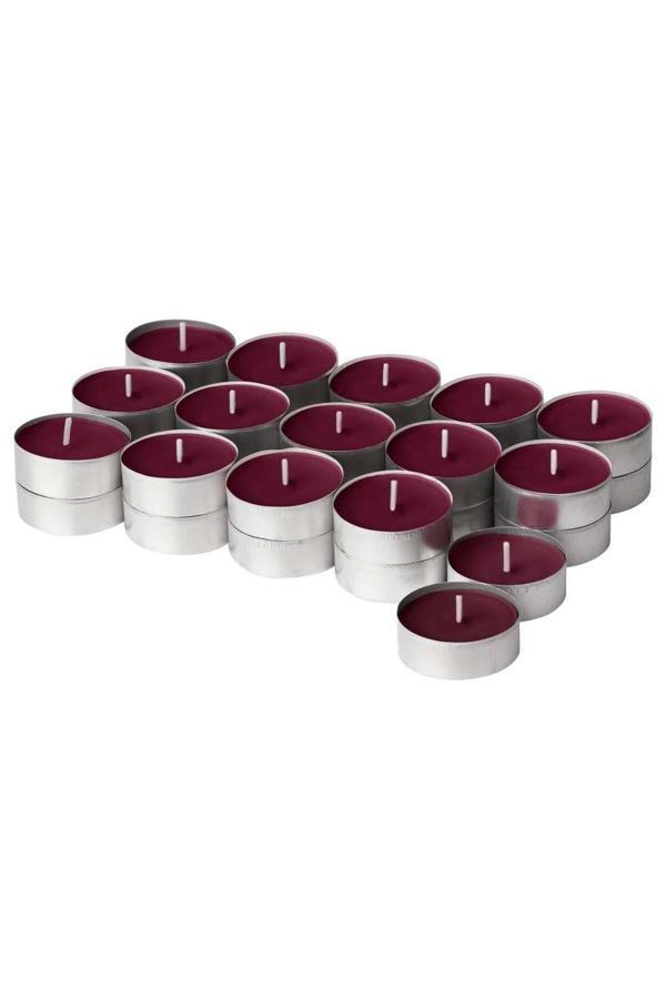 Ikea Störtskön Kokulu Tealight Mum Kırmızı 3,5 Saat Yabani Meyveler 20502166 - Image 1