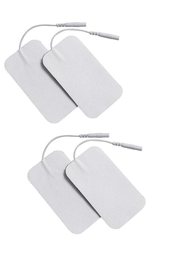 Vanaca Grup Tens Pedi Fizik Tedavi Cihazı Için Yapışkanlı Tens Elektrodu 5 Cm X 9 Cm 4 Adet Soketli - Image 1