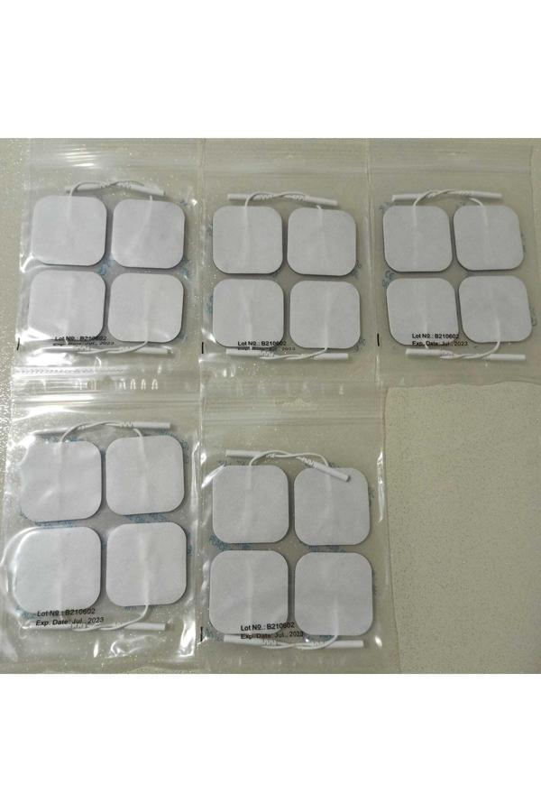 Pulsemed Tens Cihazı Kablolu Yedek Elektrot 5X5 Tens Pedi 4 Lü ( 5 Paket ) - Image 1