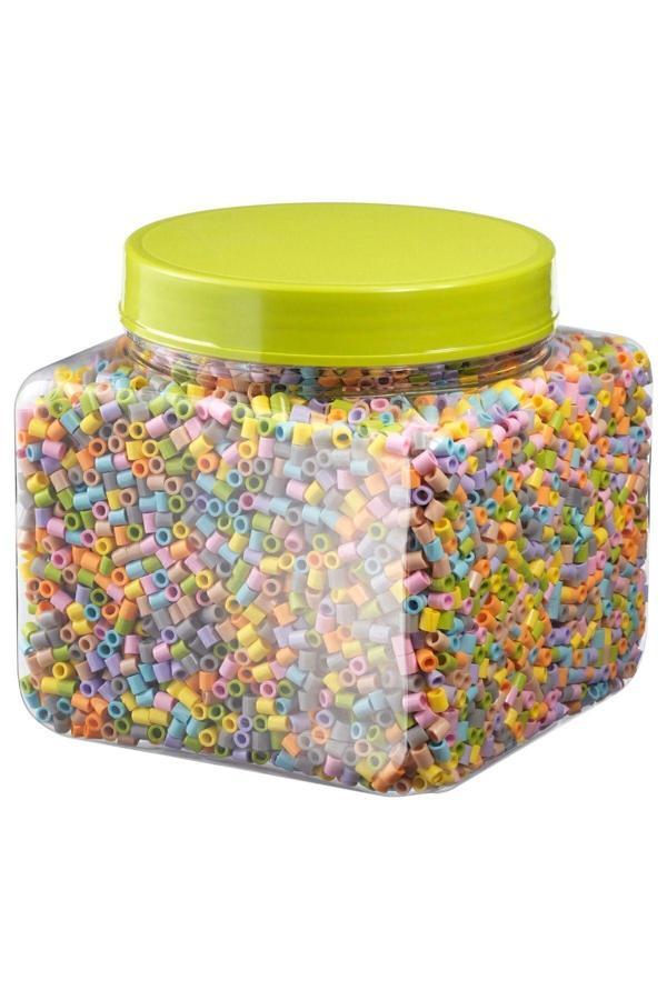 Ikea Pyssla Boncuk Çeşitli Pastel Renkler (6 Yaş Üzeri Çocuklar İçin Daha Uygundur). - Image 1
