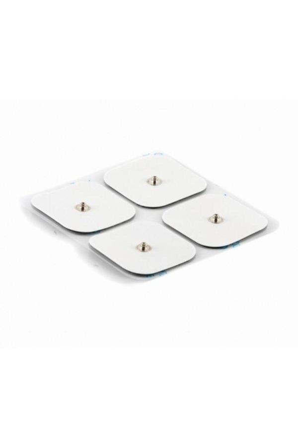 Yerli Malı Tens Cihazı Pedi Yedek Elektrot 4'Lü Çıtçıtlı 5X5 - Image 1