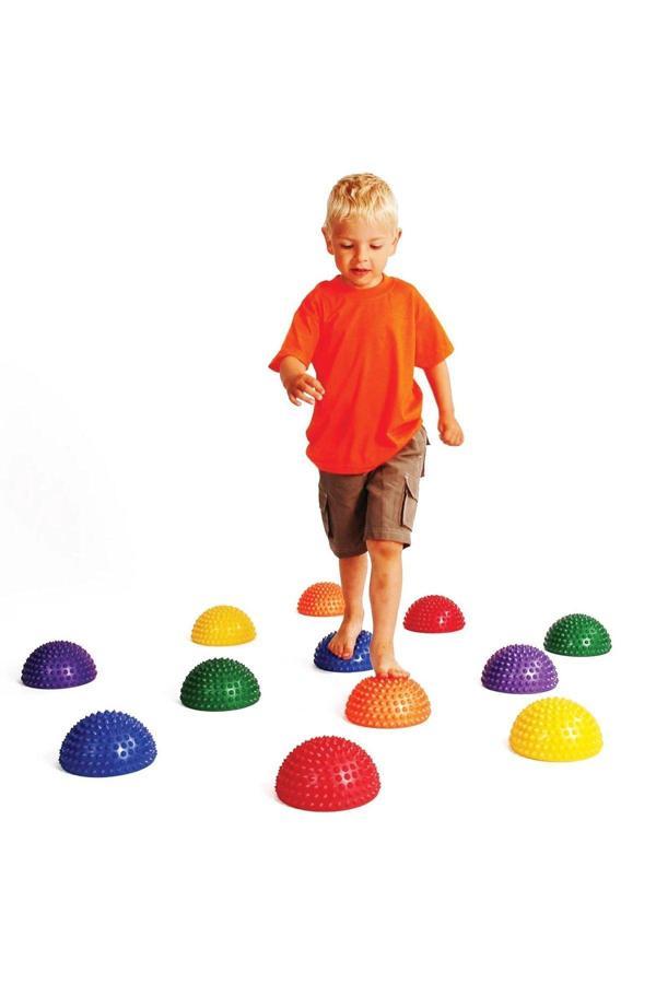 Maxi Yarım Denge Ve Tırtıklı Egzersiz Topu 4 Lü Set - Image 1