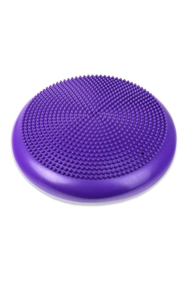 Miyang Dikenli Havalı Denge Minderi Mor Tırtıklı Denge Pedi 35 Cm - Image 1