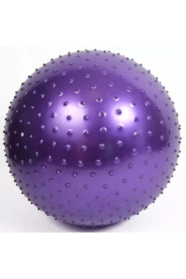 2045 Rhb Dikenli Duyu Egzersiz Topu 65 Cm Mor Pompa Dahil - Image 1
