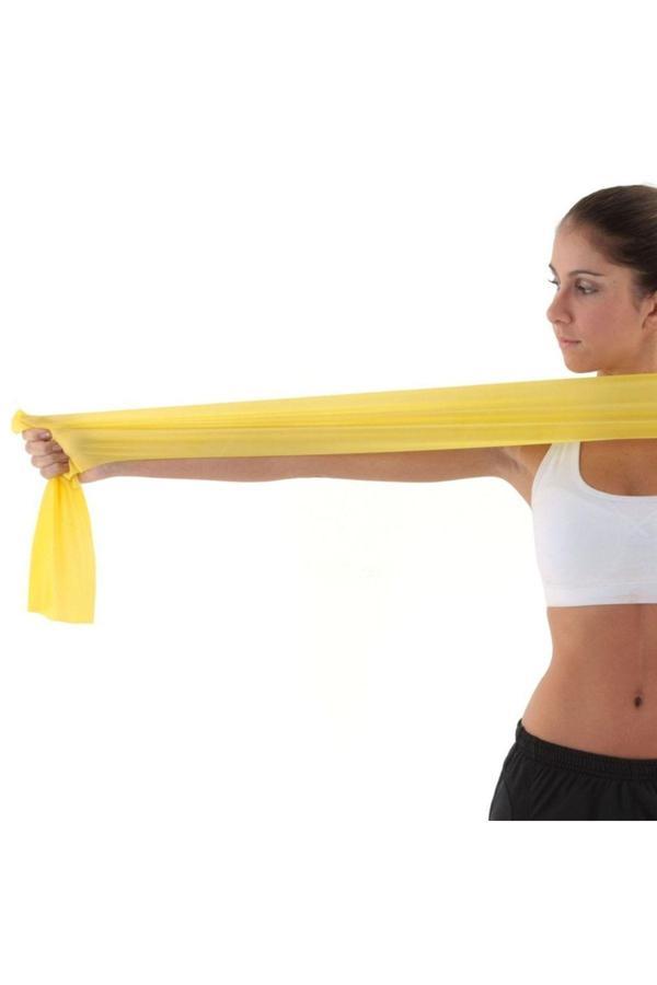 Ortholand Egzersiz Bandı Plates Bantı Pilates Bantı Plates Bantı Sarı Yumşak - Image 1