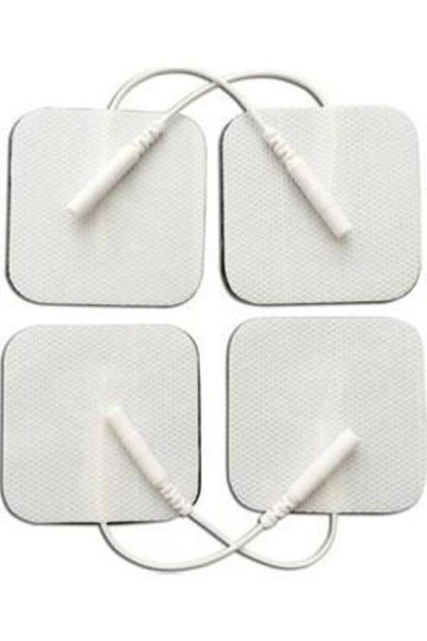 Maxi Kablolu / Soketli Elektrot 5*5 Cm Ems Tens Cihazı Pin Girişli Elektrod , 1 Paket = 4 Adet - Image 1
