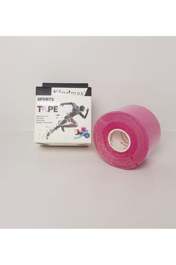 Kindmax Kinesiology Tape Ağrı Bandı 5 Cm X 5 Mt Pembe - Image 1