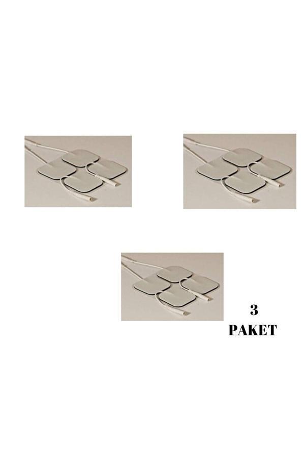 Fizyo Malzeme 3 Paket Tens Cihazı Pedi Elektrotu 5X5 Cm 12 Adet - Image 1