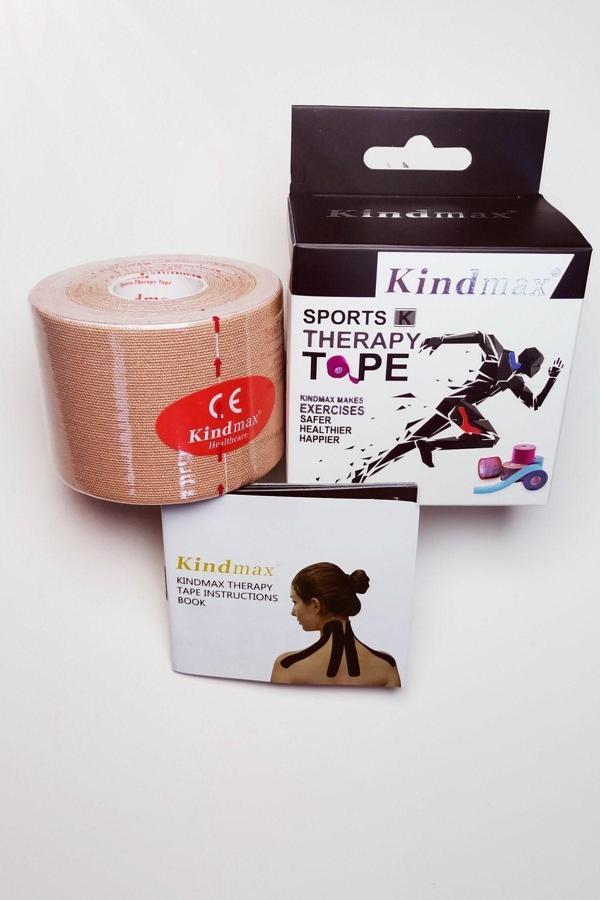 Kindmax Kinezyo Sporcu Ağrı Bandı 5 Cm X 5 Mt Bej - Image 1