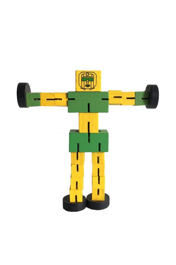 Bak Gel Al Büyük Boy Ahşap Robot Adam - Image 1