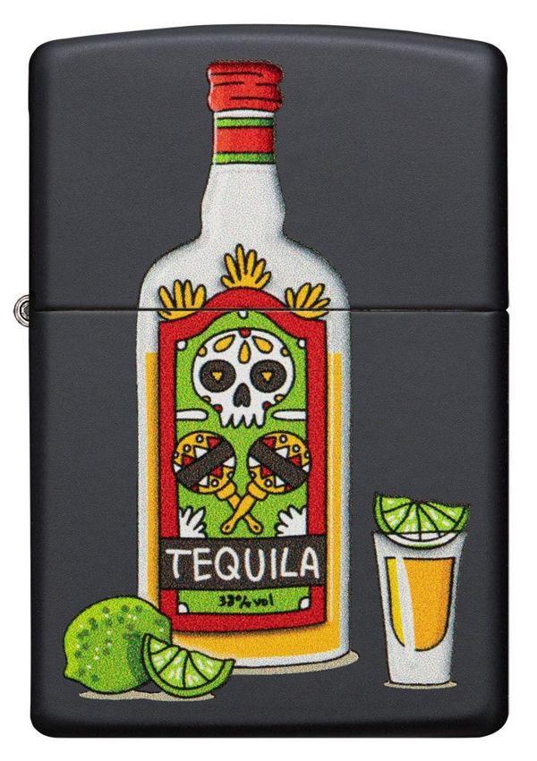 Zippo Tequila Black Matte Dizayn Çakmak - Image 1
